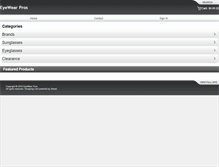 Tablet Screenshot of eyewearpros.com